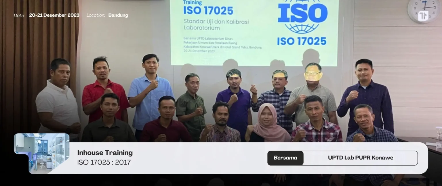 Training ISO 17025 : 2017 (Sistem Manajemen Laboratorium)